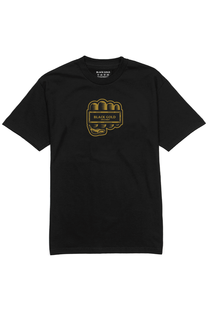 Black Gold Fist Tee